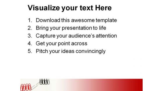 Pins Tie Together Communication PowerPoint Themes And PowerPoint Slides 0811