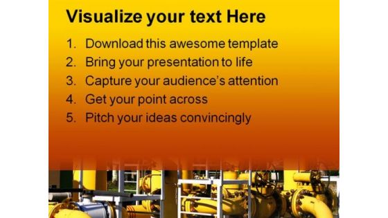 Pipeline Industrial PowerPoint Templates And PowerPoint Backgrounds 0211