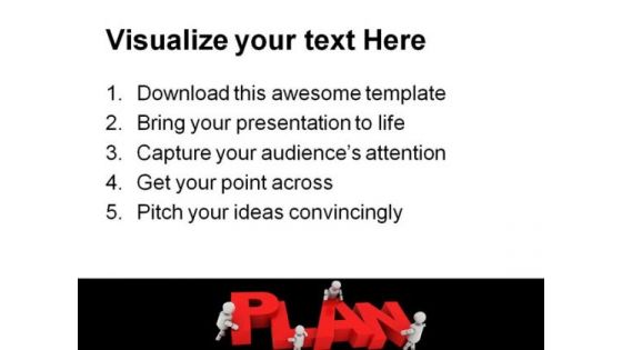 Plan Future Business PowerPoint Template 0610