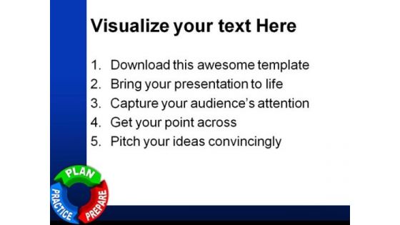 Plan Practice Prepare Business PowerPoint Templates And PowerPoint Backgrounds 0611
