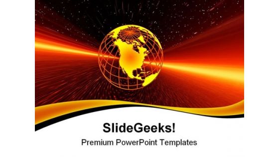 Planet Earth Globe PowerPoint Templates And PowerPoint Backgrounds 0311
