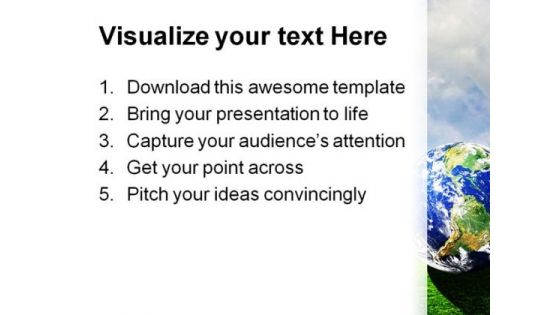 Planet Earth Globe PowerPoint Themes And PowerPoint Slides 0411