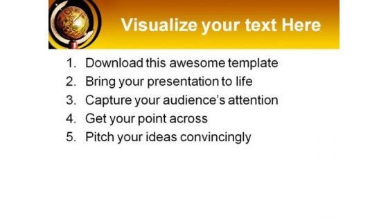 Planet Globe PowerPoint Template 0810