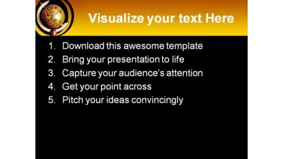 Planet Globe PowerPoint Template 0810