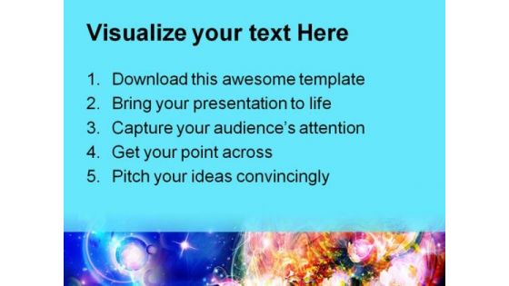 Planet Is In The Flowers Globe PowerPoint Themes And PowerPoint Slides 0511