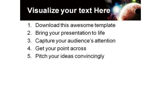 Planets In Space Earth PowerPoint Themes And PowerPoint Slides 0711