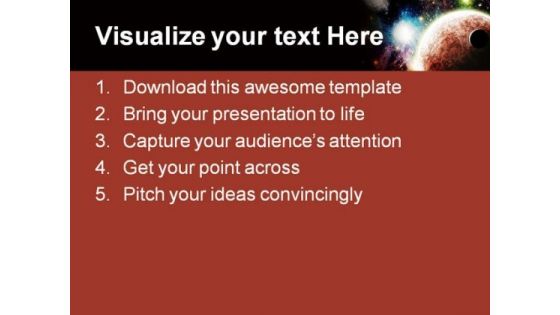 Planets In Space Earth PowerPoint Themes And PowerPoint Slides 0711