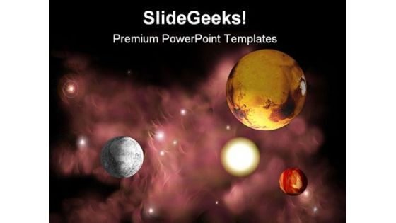 Planets In Space Geographical PowerPoint Templates And PowerPoint Backgrounds 0711