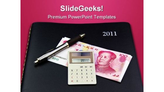 Planner For Finance Money PowerPoint Templates And PowerPoint Backgrounds 0211
