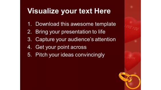 Platinum Wedding Rings Design PowerPoint Templates Ppt Backgrounds For Slides 0213