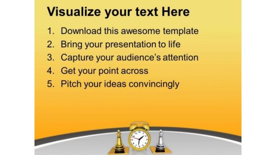 Play Chess With Limited Time PowerPoint Templates Ppt Backgrounds For Slides 0513