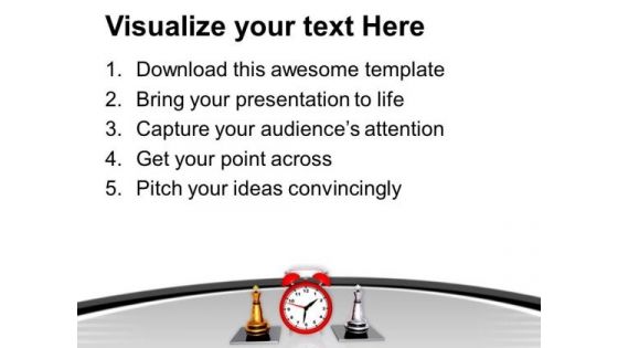 Play Chess With Time Limit PowerPoint Templates Ppt Backgrounds For Slides 0513