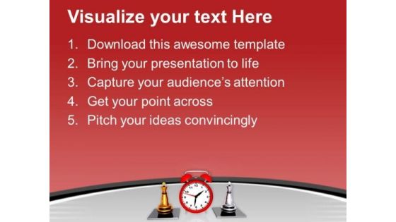 Play Chess With Time Limit PowerPoint Templates Ppt Backgrounds For Slides 0513