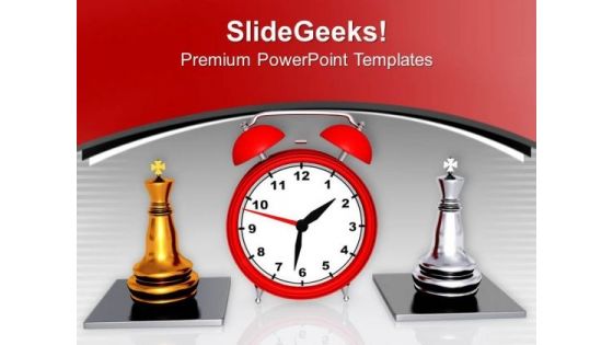 Play Chess With Time Limit PowerPoint Templates Ppt Backgrounds For Slides 0513