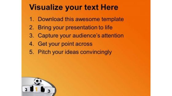 Play Game Of Football And Become Number One PowerPoint Templates Ppt Backgrounds For Slides 0613
