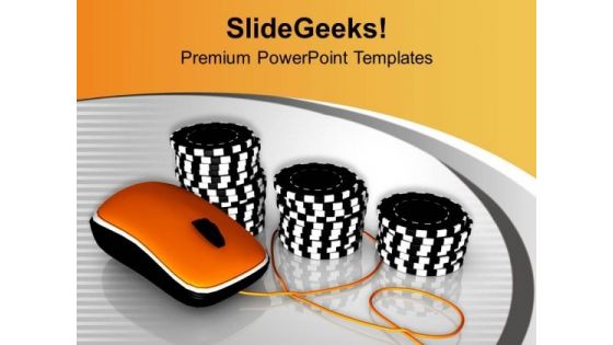Play Online Casino Games Poker PowerPoint Templates Ppt Backgrounds For Slides 0513