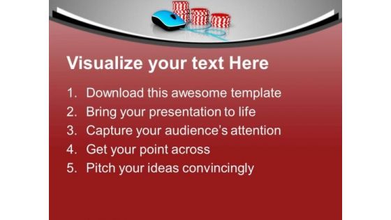 Play Online Poker Game PowerPoint Templates Ppt Backgrounds For Slides 0613