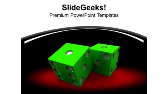 Play Poker In Casino PowerPoint Templates Ppt Backgrounds For Slides 0413