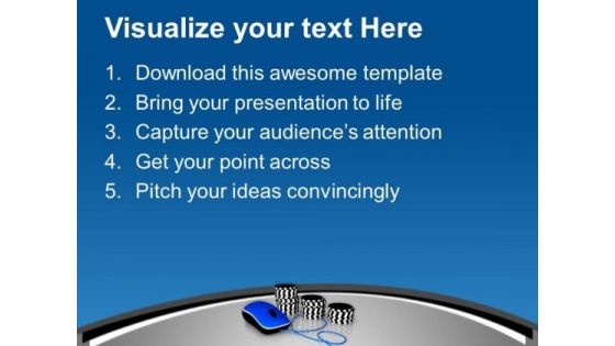 Play Poker Online And Enjoy PowerPoint Templates Ppt Backgrounds For Slides 0513