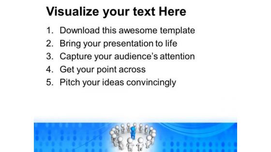 Play Role Of Leader In Business Team PowerPoint Templates Ppt Backgrounds For Slides 0513