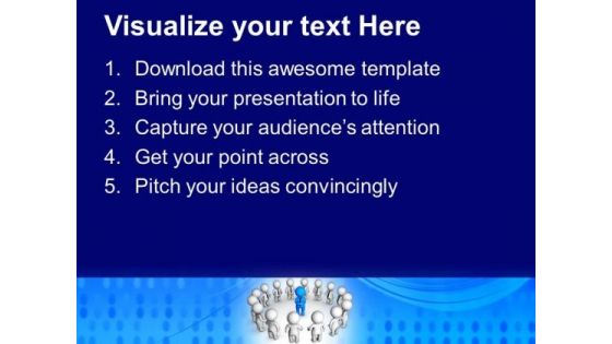 Play Role Of Leader In Business Team PowerPoint Templates Ppt Backgrounds For Slides 0513