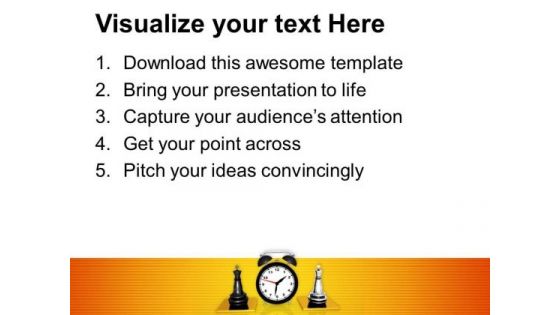 Play The Chess With Time Limit PowerPoint Templates Ppt Backgrounds For Slides 0513
