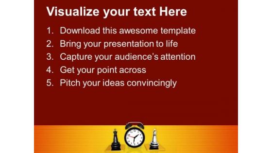 Play The Chess With Time Limit PowerPoint Templates Ppt Backgrounds For Slides 0513