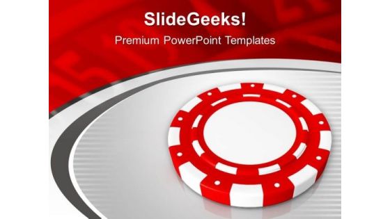 Play The Poker Casino Theme PowerPoint Templates Ppt Backgrounds For Slides 0513
