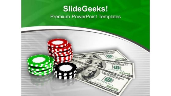 Play The Royal Flush And Win Money PowerPoint Templates Ppt Backgrounds For Slides 0513