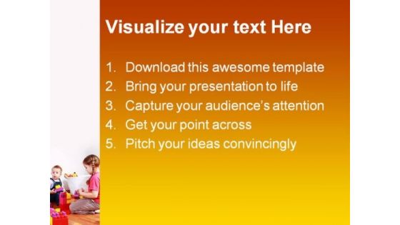 Play Time Education PowerPoint Template 1110