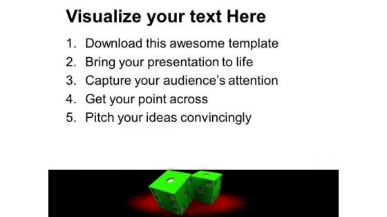 Play With Dices Game PowerPoint Templates Ppt Backgrounds For Slides 0413