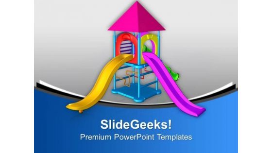 Playground For Children Amusement PowerPoint Templates Ppt Backgrounds For Slides 0713