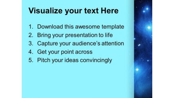 Pleiades Star Cluster Geographical PowerPoint Templates And PowerPoint Themes 0512