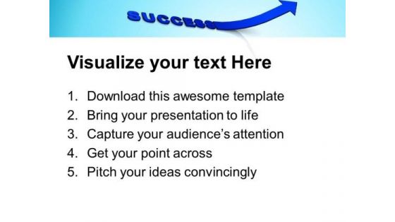 Point Towards The Success Way PowerPoint Templates Ppt Backgrounds For Slides 0613