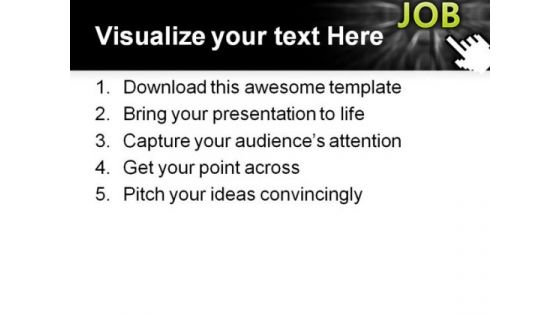 Pointing On Job Business PowerPoint Themes And PowerPoint Slides 0511
