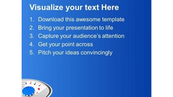 Poker And Playing Cards For Casino PowerPoint Templates Ppt Backgrounds For Slides 0513