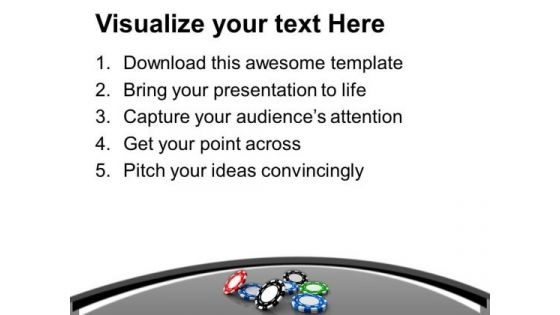 Poker Chips Are Main Part Of Game PowerPoint Templates Ppt Backgrounds For Slides 0613