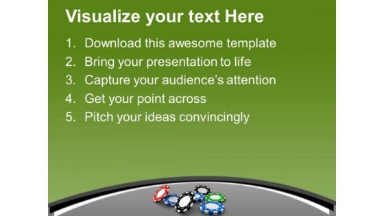 Poker Chips Are Main Part Of Game PowerPoint Templates Ppt Backgrounds For Slides 0613