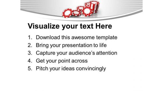 Poker Chips For Casino Or Game PowerPoint Templates Ppt Backgrounds For Slides 0313