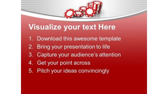 Poker Chips For Casino Or Game PowerPoint Templates Ppt Backgrounds For Slides 0313