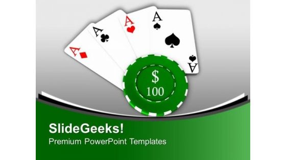 Poker Is A Fun Game PowerPoint Templates Ppt Backgrounds For Slides 0613