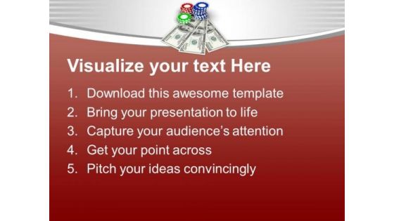 Poker Is A Royal Game PowerPoint Templates Ppt Backgrounds For Slides 0513