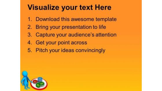 Poker Is Source Of Earning PowerPoint Templates Ppt Backgrounds For Slides 0713