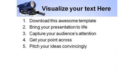 Police Uniform Americana PowerPoint Themes And PowerPoint Slides 0811