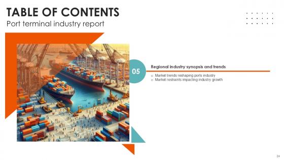 Port Terminal Industry Report Ppt Sample