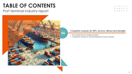Port Terminal Industry Report Ppt Sample