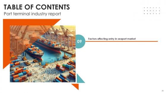 Port Terminal Industry Report Ppt Sample