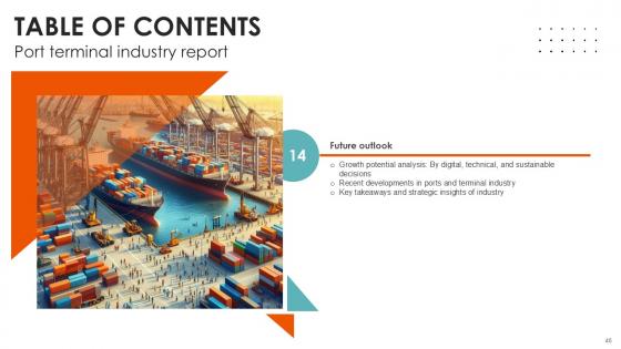 Port Terminal Industry Report Ppt Sample