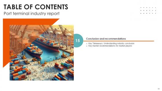 Port Terminal Industry Report Ppt Sample