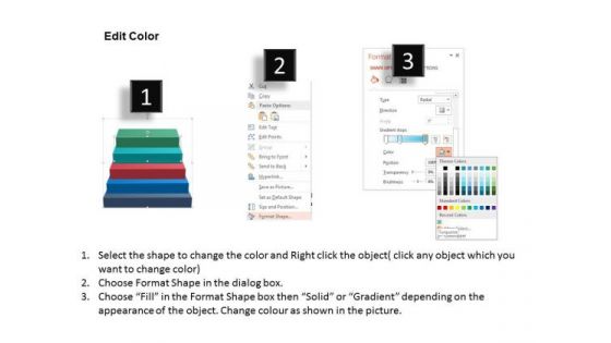 Posec Functions On Stairs PowerPoint Template